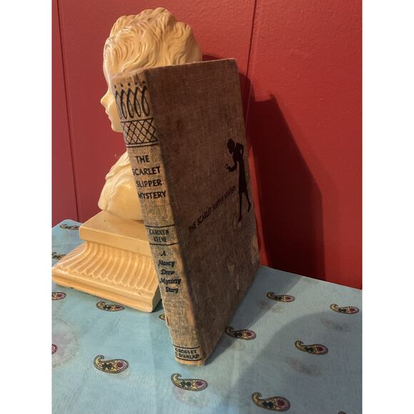 1954 Hardback The Scarlett Slipper Mystery Nancy Drew - Picture 6 of 13